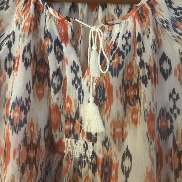Beach-Beach Lunch‎ Lounge Colorful Print Swim Coverup-Sz S (runs big)-Boho - Picture 3 of 9